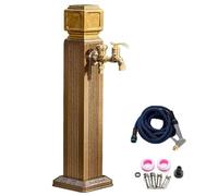 Grifo de Agua para Exteriores ZR98US, hidrante de jardín con pulverizador, anticongelante, Doble Salida para riego de jardín