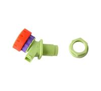 AWHAO Grifo de Agua para jardín con tapón a Prueba de Polvo, Reutilizable, con Perilla de, para Pesca, Senderismo, Tanque, Cubo de Almacenamiento, Verde