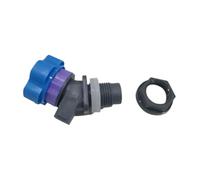 AWHAO Grifo de Agua para jardín con tapón a Prueba de Polvo, Reutilizable, con Perilla de, para Pesca, Senderismo, Tanque, Cubo de Almacenamiento, Gris Oscuro