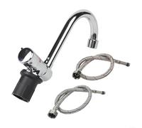 Grifo de agua plegable para autocaravana y caravana con rotación de 360 grados y ajuste de 180 grados hacia arriba y abajo para un funcionamiento cómodo