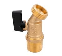 Grifo de agua resistente a la erosión de metal sólido con mango ergonómico de cuarto de giro, fuerte para uso en caso de fuertes lluvias de metal