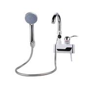 Grifo de agua sin tanque instantáneo, Grifo eléctrico de agua caliente instantánea, calentador de agua de calentamiento rápido con LED, grifo sin tanque con pantalla de temperatura for ducha de cocina