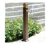 Grifo de agua vertical de acero inoxidable para jardín: columna de agua decorativa para bañar mascotas, lavar pisos, regar césped y lavar autos: grifo para exteriores duradero y elegante.