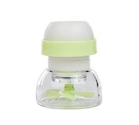 Grifo de ahorro agua, extensor grifo cocina giratorio, adaptador ajustable, extensores fregadero, filtro, accesorios for baño Potente Pulverizador(Green)