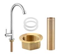 Grifo de altura extendida, kit de tuerca de bloqueo M30 x 10 cm, alargamiento del tubo roscado, extensión de la grúa, tuercas de vástago, kit de tuercas de fusible de pezón