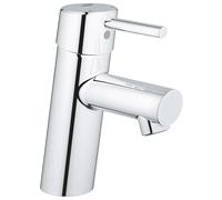 Grifo de ba o Grohe 3427100A Concetto tama o S, monomando, de un solo orificio, sin desag e emergente - 1,2 GPM, cromo Starlight