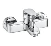 Grifo de bañera ducha para instalación empotrada con acabado cromado Atlas Roca