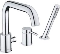 Grifo de bañera Duravit Circle de 3 orificios, extensión 215 mm, montaje en e...
