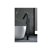 Grifo de bañera exento negro mate con mango de ducha fabricado en latón suecia de Imex - Negro mate