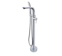 Grifo De Bañera Independiente Con Caño Giratorio Para Bañera, Llenador De Bañera De Montaje En El Suelo, Latón, Gran Caudal, Grifo De Bañera Independiente, Grifo De Bañera De Una Sola Manija Para Mon