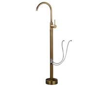 Grifo de bañera Independiente de latón Antiguo con Elegante diseño: Mezclador Monomando de Agua fría y Caliente para bañera y Lavabo (G9/16) - Accesorio de baño de Lujo