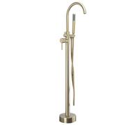 Grifo De Bañera Montado En El Suelo Rea Lungo Brush Gold