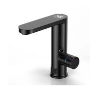 Grifo de baño, Calentador de agua para grifo eléctrico 3400W, caliente instantáneo para baño, mezclador tocador con pantalla digital(Nero)
