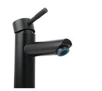 Grifo de baño Cromado de Acero Inoxidable Acero Inoxidable Mezclador de Agua de Agua fría Cuenca de Pintura de Cuenca de Mango único 2234 (rchrome-h)