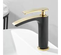 Grifo de baño de alta calidad e con diseño de cascada, grifo mezclador de agua caliente y fría para fregadero, grifo moderno para lavabo, elegante mezclador de lavabo duradero