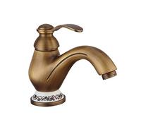 Grifo de baño, Mezclador Monomando de latón Antiguo de Arco Alto con Control de Agua fría y Caliente, Grifo bidé con válvula cerámica para decoración Vintage.