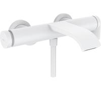 Grifo de baño monomando Hansgrohe Vivenis, blanco mate
