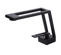 Grifo de baño negro, diseño creativo de una sola palanca para baño, grifo mezclador monopod para lavabo, latón macizo SHUNLI