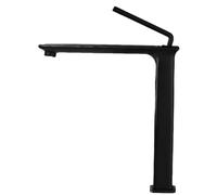 Grifo de baños grifo negro cepillado dorado alto topo de bosque de encimera de encimera tapas de cobre plateado de cobre extendido