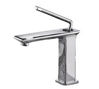 Grifo de baños grifo negro cepillado dorado alto topo de bosque de encimera de encimera tapas de cobre plateado de cobre extendido