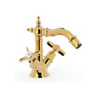 Grifo de bidé bimando de estilo vintage con aireador y acabado dorado CLASIC TRES