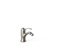 Grifo de bidé monomando vertical con rótula orientable y acabado acero CLASIC TRES