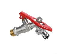 Grifo de bloqueo de cobre para una gestión segura del flujo de agua en jardines al aire libre lavandería y sitios de instalación externa (C)