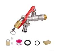 Grifo de bloqueo de cobre para una gestión segura del flujo de agua en jardines al aire libre lavandería y sitios de instalación externa (D)