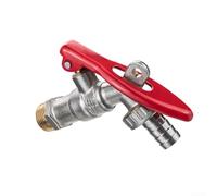 Grifo de bloqueo de latón diseñado para lavandería de jardín al aire libre y puntos de conexión de agua externos con enfoque de seguridad (B)