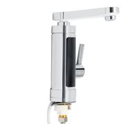 Grifo de calefacción eléctrica, con indicador de temperatura LED, giratorio | 3000 W, grifo de calentamiento rápido, se utiliza para el lavado diario, por ejemplo B. Al lavar verduras, frutas.