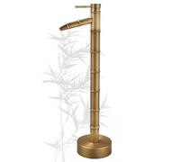 Grifo de Cascada: Grifo Exterior Jardin Moderno de Acero Inoxidable Frotado con Bronce for Lavabo de Baño, Grifo Manguera a Prueba de Congelación(Small)