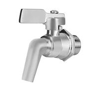 Grifo de Cerveza de Acero Inoxidable, 1/2 Pulgada Reemplazo de Espiga para Bebidas Ajustable, Grifo para Barril Bebidas Casero, Mini Grifo Dispensador, para Jarra, Jugo, Bebida Fría, Vino, Cerveza