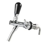 Grifo de cerveza de barril ajustable con cromado - Controlador de flujo de grifo de barril con núcleo de acero inoxidable(Model 3)