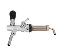 Grifo de cerveza de barril ajustable con interruptor de control de flujo Kit de grifo de vástago de 4 pulgadas para cerveza de barril Homebrew