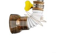 Grifo de cocina anti salpicaduras, extensor con filtro giratorio de 360 grados para grifo de fregadero, espacio estrecho, ámbar estándar del Reino Unido (uno)