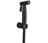 Grifo de Cocina bidé de Mano Negro rociador de bidé portátil para Inodoro Ducha de baño de Acero Inoxidable autolimpiante sin válvula 3 Piezas como se Muestra en la Figura