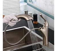 Grifo de Cocina con Cabezal rociador extraíble de Color Cromado/Negro, Agua fría y Caliente, grifos para Fregadero de Cocina giratorios 360, rociador de Corriente, Grifo Mezclador para Fregadero con