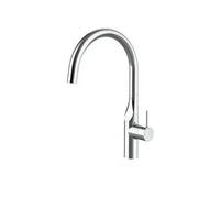 Grifo de cocina con caño giratorio curvado Glera Roca