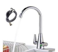 Grifo De Cocina Con Ducha Plegable - Grifo De Cocina De Dos Manijas Para Autocaravana,Accesorio Hogar Y Jardín Para Baño Familiar, Jardín Comercial