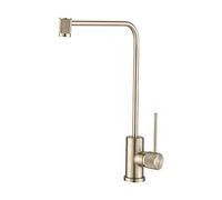 Grifo de Cocina con Filtro de Agua Potable y rotación de 360 Grados. Compatible con Sistemas de filtración de Agua Potable. Grifo de Cocina con ósmosis inversa. Gris. B.