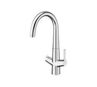 Grifo de cocina con filtro de dos vías y caño giratorio acabado cromado Syra-F Roca