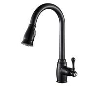 Grifo de cocina con spray spray fregadero de fregadero de cocina un solo agujero 360 ° giratorio giratorio y frío dual mode fregadero multifunción grifo-órbe (color: cepillado)