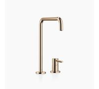 Grifo de cocina cuadrado Dornbracht META, batería de dos orificios, extensión...