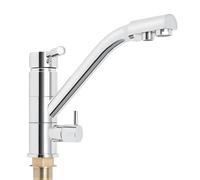 Grifo de cocina de 3 vías con manguera, giratorio 360°, baja presión, grifo para cocina, baño, lavandería o lavandería