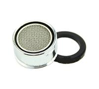 Grifo de cocina de ahorro de agua, aireador de grifo, filtro de pulverizador de boquilla macho/hembra cromado Ahorro agua Facilidad instalación(White)