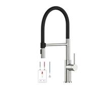 Grifo de cocina de baja presión extensible con 3 conexiones