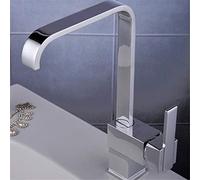 Grifo de Cocina de Cobre Grifo Mezclador de Agua fría y Caliente para Cocina Todo Cobre Elevación giratoria Grifo Mixto Cromado Grifo para Fregadero de Cocina Manija única