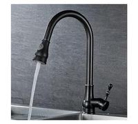 Grifo de cocina de latón sólido de latón de lujo 360 °, toque de extracción para una decoración de cocina elegante, instalación fácil de aluricidades, al ahorro de agua y fácil LWX