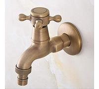 Grifo De Cocina De Una Manija De Latón Antiguo Retro, Lavadero Montado En La Pared, Fregona De Baño, Grifo De Agua, Grifo Para Lavadora De Jardín aav322