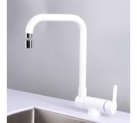 Grifo de cocina extraíble para fregadero, boquilla giratoria de una sola palanca con modo de pulverización dual para un uso fácil e instalación versátil, accesorio moderno de fontanería de cocina